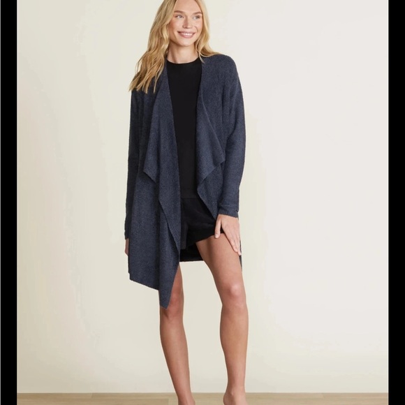 Barefoot Dreams Sweaters - Barefoot Dreams Sweater Small CozyChic Lite Island Wrap Indigo Blue